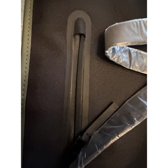 RAINS Waterproof Backpack Evergreen 12200 Black Straps New Tags 19x12x5 - Picture 5 of 11